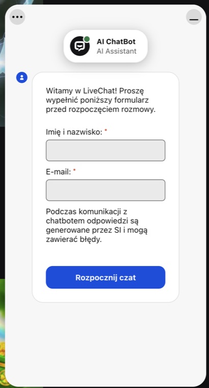 Czat na żywo